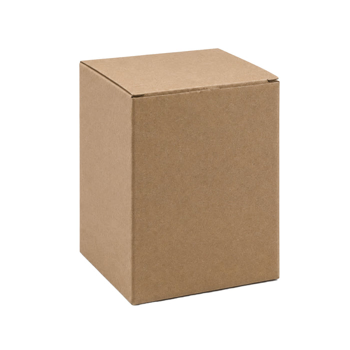 Delta 8W Speaker - A plain brown cardboard box with a square shape, featuring a flap top and no visible branding.