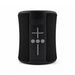 Delta 8W Speaker - A black speaker with a textured surface, featuring control buttons and a USB Type-C port. It has a branded logo.