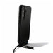 Ultra Power Cable - A black phone case with a stand and charging cable attached, featuring a camera cutout and buttons on the side.