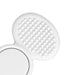 Tactile Fidget Spinner - A tactile fidget spinner in white, featuring a smooth side and a textured side with small raised bumps.