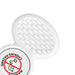 Tactile Fidget Spinner - A white tactile fidget spinner with a textured surface and a circular base featuring a logo.