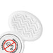 Tactile Fidget Spinner - A tactile fidget spinner in white with a textured surface and a circular base featuring a warning label.