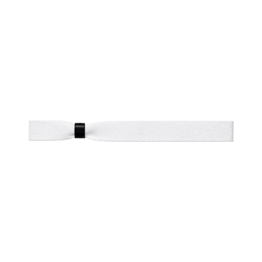 Event Wrist Band - A white wristband with a black clasp, designed for events. It features a simple, flat design.