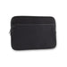 Pro Neoprene Laptop Sleeve 14 inch - A black neoprene laptop sleeve with a zippered pocket. The sleeve fits a 14-inch laptop and features a logo.