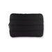 Bubble Neoprene Laptop Sleeve 14 inch - A black neoprene laptop sleeve featuring padded stitching and a zip closure. It includes a logo on the surface.