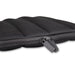Bubble Neoprene Laptop Sleeve 16 inch - A black bubble neoprene laptop sleeve with a zip closure, featuring padded sections for protection.