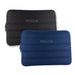 Bubble Neoprene Laptop Sleeve 16 inch - A neoprene laptop sleeve in black and navy blue, featuring a logo on the front, with a padded design.