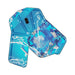 Stealth Foldable Wireless Mouse - A foldable wireless mouse in various shades of blue featuring a vibrant, abstract design with splashes of white.