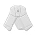 Stealth Foldable Wireless Mouse - A foldable wireless mouse in white with a sleek, compact design and a small button at the centre.