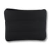 Bubble Neoprene Cosmetic Bag - A black neoprene cosmetic bag featuring a simple, padded design. It has a logo on one side.