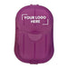 Soapy - A purple drink bottle with a rounded shape, featuring a space for a logo on the front.