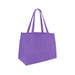 Medium Non Woven Tote - A medium non-woven tote in a solid purple colour with two shoulder straps and no visible branding.