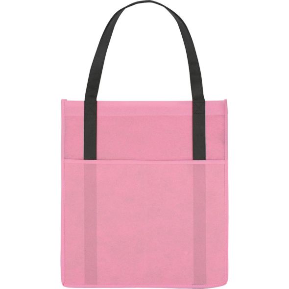 Non-Woven Shopper With Pocket - Custom Promotional Product