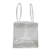 Icy Bags - Large - A transparent cooler bag with two clear handles, featuring an open design and a structured base.