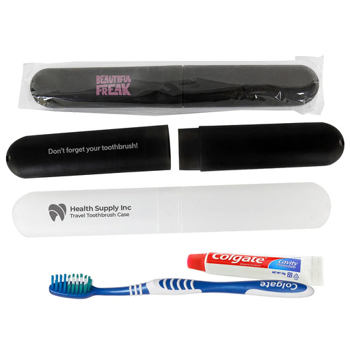 Travel Toothbrush & 10g Paste Case - Custom Promotional Product