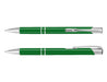 Argento Lacquer Pen - A green lacquer pen with chrome accents, featuring a sleek design and a clip for easy attachment.