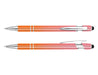 Colombo Horizon Stylus Pen - A stylus pen featuring a pink and orange body with chrome accents and a black stylus tip.