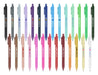 Virgo Ball Point Pen - A collection of Virgo ball point pens in various colours including black, blue, green, and pink, arranged in rows.