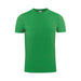 Men's Printer 160 Tee - A green men's t-shirt with a crew neck and short sleeves, featuring a logo.