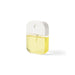 Scented 35ml Spray Sanitiser - A 35ml spray sanitiser bottle with a transparent yellow liquid and a white cap, featuring a logo.