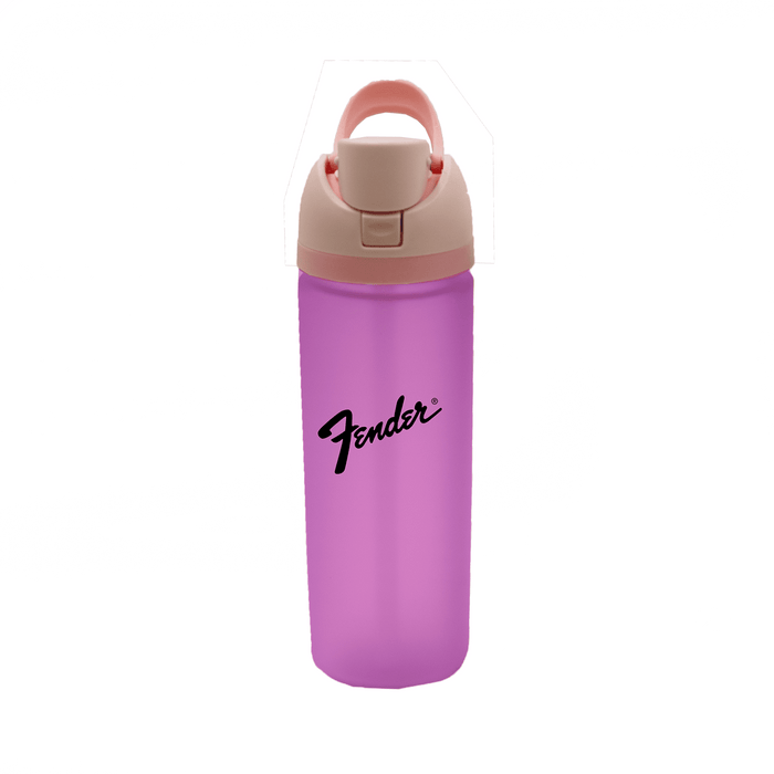 The Bondi 700ml Drinking Bottle - A drink bottle in pink with a beige lid, featuring a logo. Suitable for various beverages.