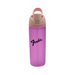 The Bondi 700ml Drinking Bottle - A drink bottle in pink with a beige lid, featuring a logo. Suitable for various beverages.