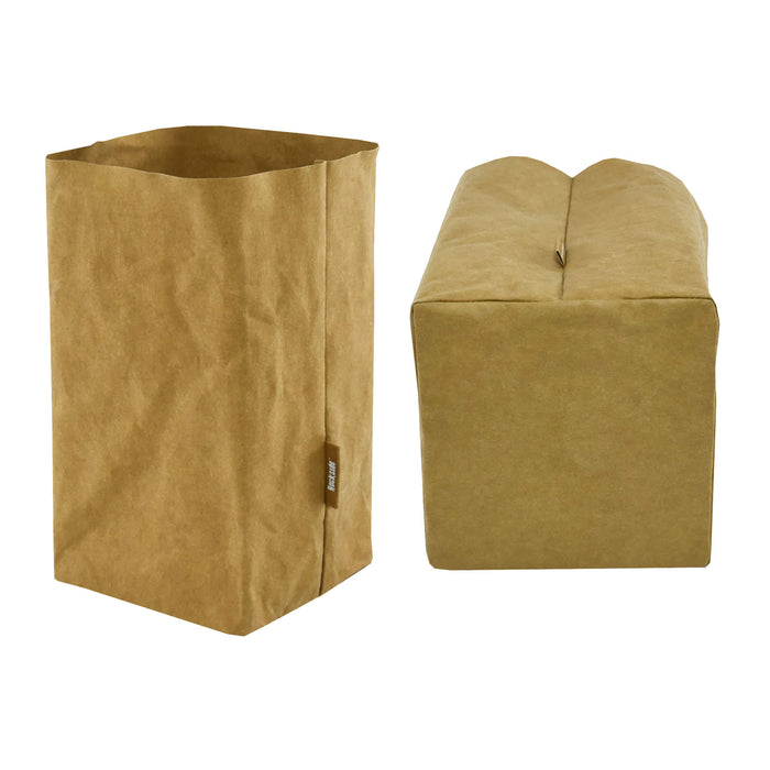 Sewo Kraft Paper Storage Bag – Large - A large kraft paper storage bag in a brown hue, featuring a simple design and one side logo.