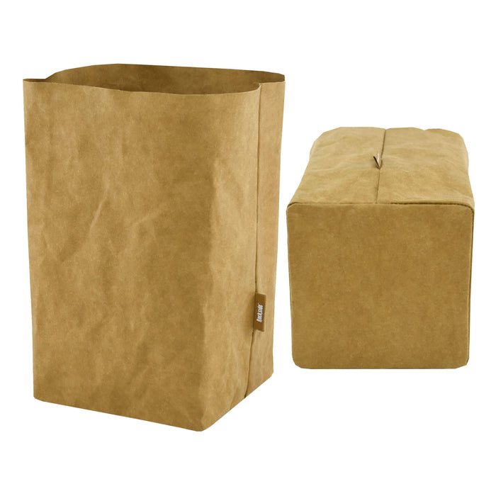 Sewo Kraft Paper Storage Bag – Extra Large - A large, brown kraft paper storage bag with a simple, rectangular design and a visible logo.