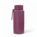 The Sofia 1L Bottle - A drink bottle in a muted mauve hue with a sleek design and a carry strap, featuring a logo.