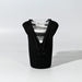 Oakleigh Pouch - A black pouch with a zipper, designed to hold a clear drink bottle securely.