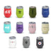 Zen Mirror Finish Mugs (350mL) - A collection of colourful stainless steel mugs with various logos, featuring red, green, blue, purple, pink, and grey designs.