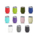 Zen Mirror Finish Mugs (350mL) - A collection of Zen Mirror Finish Mugs in various colours, each with a silver lid and a logo.