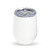 Zen Mirror Finish Mugs (350mL) - A drink mug in a glossy white finish, featuring a clear lid, designed for beverages.