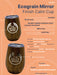 Ecograin Mirror Finish 230mL Calm Cup - A drink cup with a wooden finish in a Kraft gift box, made from double-walled stainless steel, featuring a logo.