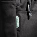 Swissdigital Arosa Backpack - A black backpack featuring multiple compartments and a logo, made from durable material.