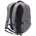 Swissdigital Commander Backpack - A grey backpack with padded straps and mesh panels, featuring a zippered side pocket and a logo.