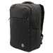 Swissdigital Calibre Backpack - A black laptop backpack with a front pocket and side compartments, featuring a logo on the front.
