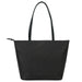 Swissdigital Arosa Tote Bag - A dark grey tote bag with two handles and a zip closure, featuring a branded logo.