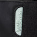 Swissdigital Arosa Tote Bag - A black tote bag featuring a light blue branding label, made with a durable fabric.