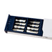 Screwdriver Tape Measure - A Screwdriver Tape Measure featuring a white casing with a blue drawer, containing eight metal screwdriver bits.