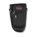 Aero Neoprene Bottle Carrier - A drink bottle carrier in black neoprene with a front pocket and adjustable strap, featuring a logo.