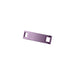 Luxury Shoelace Charms - A purple classic shoelace charm with rectangular ends and a smooth metallic finish.