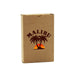 Eco Playing Cards - A tan cardboard box containing eco-friendly playing cards with a logo featuring palm trees and a sunset.