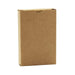 Eco Playing Cards - A brown cardboard box containing eco-friendly playing cards, featuring a simple design and a logo.
