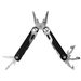 Trekk Survival Multi-Tool - A black and silver multi-tool with pliers, blades, and various attachments, featuring a logo.
