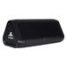 Trekk Outdoor Speaker & Wireless Powerbank - A black outdoor speaker with a triangular design and a logo on the side. It features a textured speaker grille.