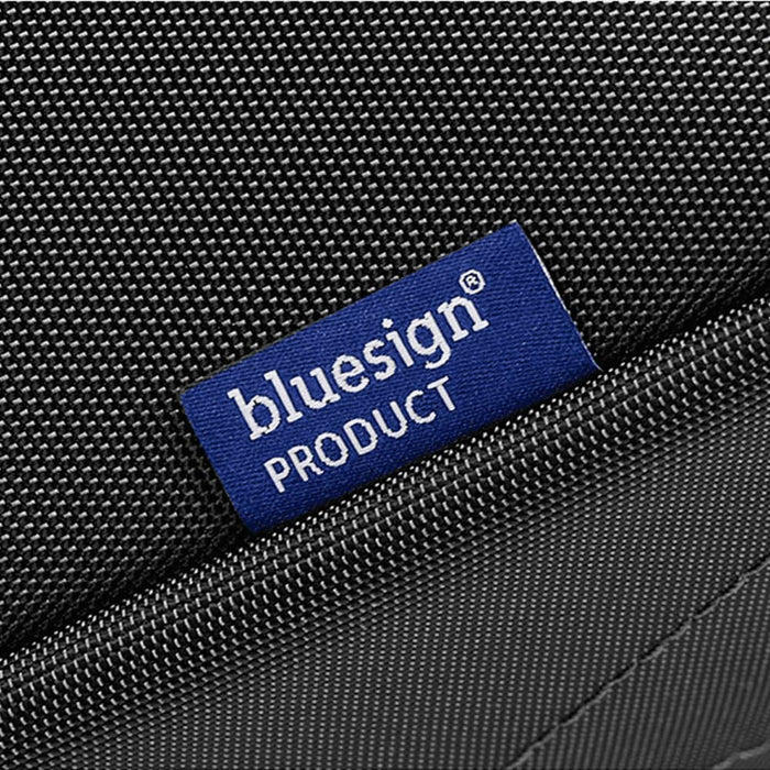 Thule Subterra 2 Toiletry Bag w/ Removable Pouch - A textured black toiletry bag with a blue label indicating it is a bluesign product.