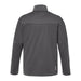 Men's Joris Eco Waterproof Softshell Jacket - A men's softshell jacket in dark grey with a collar and logo branding on the back.