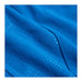 Men's Senger Knit Full Zip Performance Jacket w/ Thumb Holes - A close-up of a bright blue fabric with a textured pattern, featuring seams and details from a full zip jacket.