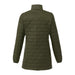 Womens Telluride Lightweight Packable Insulated Puffer Jacket - A lightweight packable insulated puffer jacket in olive green, featuring a quilted design and a collar.
